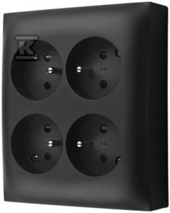 GN.4-KR.Z/U IP20 CZARNY MAT AQUACLICK