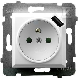 GN.1-KR.Z/U PRZE.+USB BIAŁY ARIA