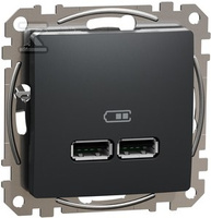 GN.USB 2,1A CZARNY ANTRACYT SEDNA DES
