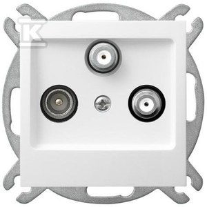 GN.RTV-SAT 2-WEJŚCIA BIAŁY AS