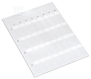 ETYKIETY Z LAMINACJĄ, BIAŁY