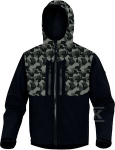 BLUZA HORTEN2 CZARNY/KAMUF XXL