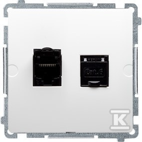 GN.KOMP.RJ45 PODW.6 KAT.BIAŁE BM62.01/1