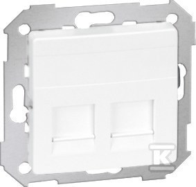 POKRYWA GN.2XRJ45(ADAP+ŻALUZJ)BIAŁA