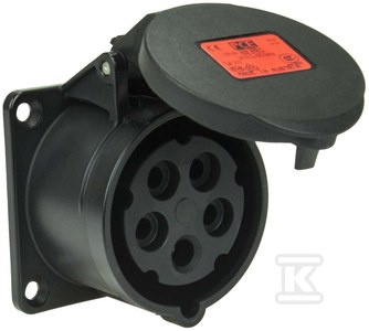 GN.TABLIC.PROSTE 32A/5P/400V CZARNE IP54