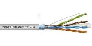 BITLAN F/UTP 4X2X23 AWG (0,54) CAT.6 350