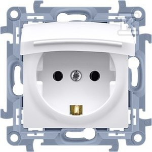 GN.IP44 Z/U SCHUKO BIAŁE SIMON10