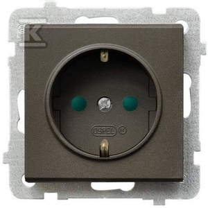 GN.1-KR.Z/U SCHUKO PRZ.CZARNY MET.SONATA