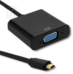 ADAPTER MICRO HDMI D MĘSKI VGA ŻEŃSKI