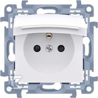 GN.Z/U IP44 B/U.BIAŁE+RAMKA SIMON10