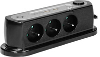 LISTWA NABIURKOWA 3GN.1,4M 2XUSB CZARNY