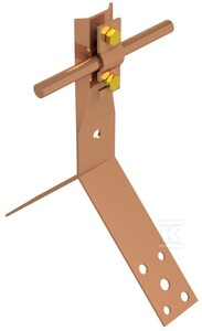 UCHWYT SZCZYTOWY Z BLASZKĄ: H=10CM /CU/