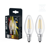 ŻAR.LED BELX CLB 4W 827 CLR E14