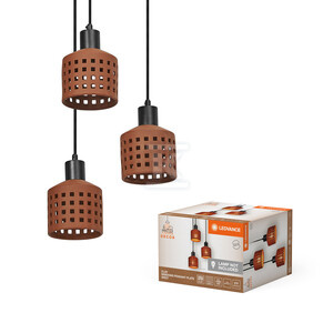 OPR.DEK. CLAY WIN PEND PL 3XE27 BRN