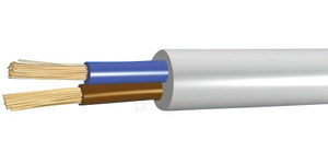 OWY (H05VV-F) 2X0,75 500V BIAŁY