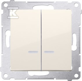 DW7/2L.01/X/41 ŁĄCZNIK SIMON54 KREMOWY