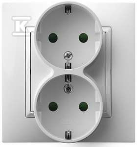 GN.2-KR.Z/U SCHUKO PRZ.Z RAM. BIAŁY ARI