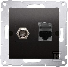 DASFRJ45.01/48 GNIAZDO SIMON54 ANTRACYT