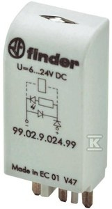MODUŁ EMC LED ZIELONY+WAR 6-24VAC/DC