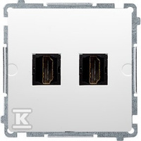 BMGHDMI2.01/11 GNIAZDO BASIC BIAŁY