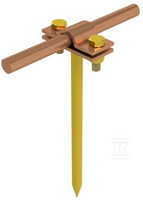 UCHWYT NA DRUT WBIJANY: H=33CM /CU/