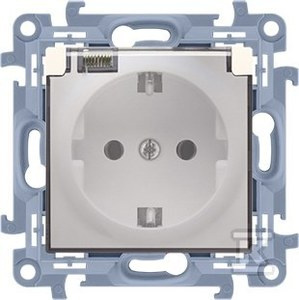 GN.IP44 Z/U SCHUKO TRAN.KREM SIMON10