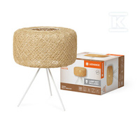 LAMP PAPER BALE TABLE E27 BEIGE