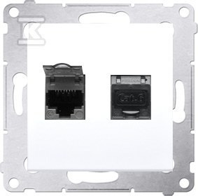 GN.KOMP.2XRJ45 KAT6E PRZES.BIAŁE SIMON5