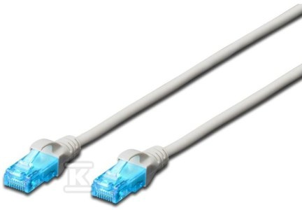 PATCH CORD RJ45/RJ45 U/UTP KAT.5E 0,25M