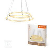 OPR.LED AURA 2XPEND 21W 830 CLK DIM