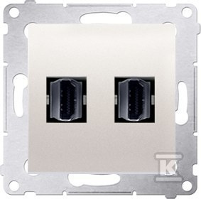 DGHDMI2.01/41 GNIAZDO SIMON54 KREMOWY