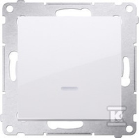 ŁĄCZ.POJ.PODŚW.+RAM.GIPS/IP44 BI.SIMO