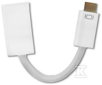 ADAPTER MINI DVI MĘSKA HDMI ŻEŃSKA 0.