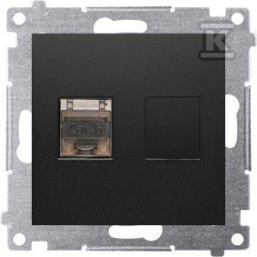 GN.KOMP.RJ45 KAT6E PRZES.CZARNY SIMON54