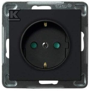 GN.1-KR.Z/U SCHUKO PRZ.CZARNY MET.SONATA