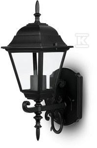 OPRAWA ŚCIENNA E27 VT-760 CZARNA IP44