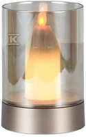 LAMPKA NOCNA V-TAC 3W LED ŚWIECA ZŁOTA