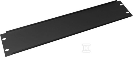 ZAŚLEPKA 19" 2U METALOWA, KOLOR CZARNY