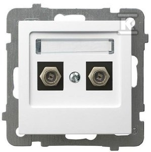 GN.ANTENOWE 2-KR.TYP F BIAŁY AS