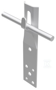 UCHWYT PROSTY ZACISK: H=8CM /AL/