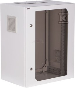 SZAFA19"15UX600X400,DRZ.SZYBA,WEW,SZARA