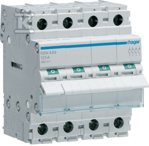 MOD.ROZ.IZO.4P 125A 400VAC