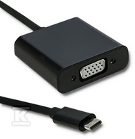 ADAPTER USB 3.1C MĘSKI/VGA ŻEŃSKI 0,2