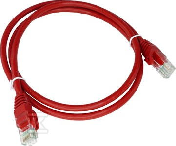 PATCH-CORD U/UTP KAT.6A LSOH 0.25M CZERW