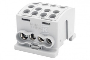 ZACISK HLK 125A-4 (1X35/3X25) SZARY