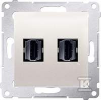 DGHDMI2.01/41 GNIAZDO SIMON54 KREMOWY