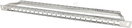 PATCH PANEL 19" PUSTY 24 PORT 0.5U