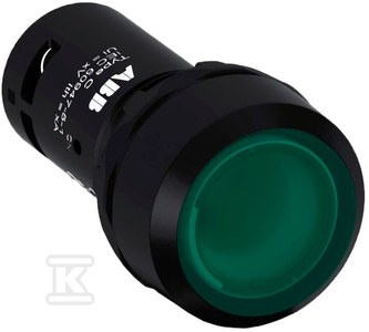CP1-13G-10-PRZYCISK WKLĘSŁY ZIELONY 1N
