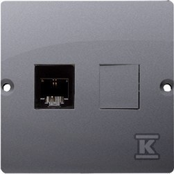 BMTF1.02/43 GNIAZDO BASIC SREBRO MAT