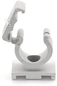 UCHWYT 16 ZAMK.DO RUR BEZHAL.SZARY/100SZ